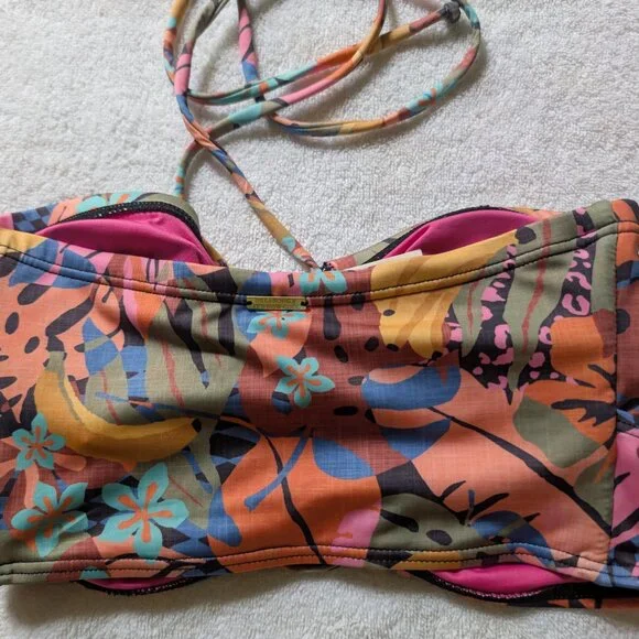 Billabong Mamacita Koko Bikini Top – Multicolor Women’s Small NWT - Picture 6 of 11
